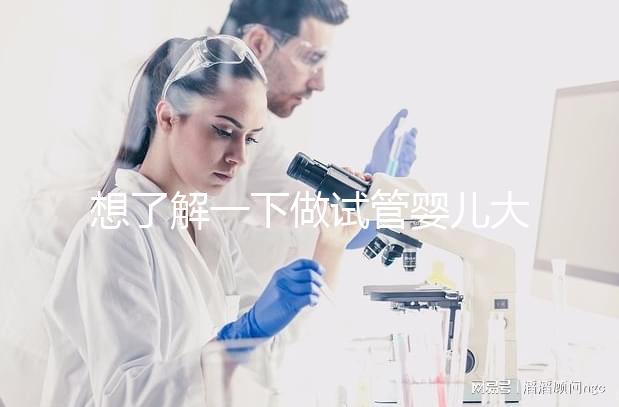 想了解一下做試管嬰兒大概需要多少錢(qián)。