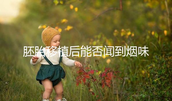 胚胎移植后能否聞到煙味要早知，導致著床失敗已經太晚了