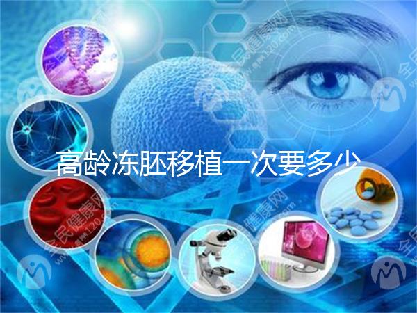 高齡凍胚移植一次要多少錢?解凍費(fèi)只有幾千元真的不貴