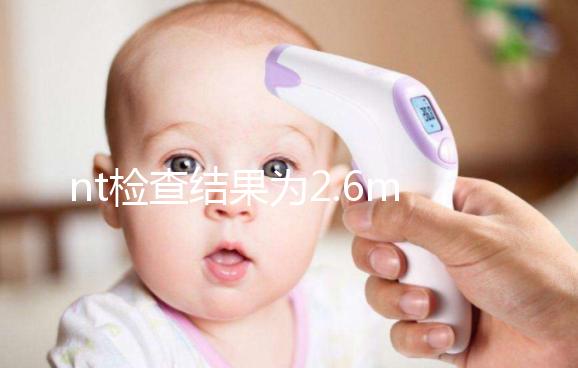 nt檢查結果為2.6mm不要慌，偏大也不一定畸形